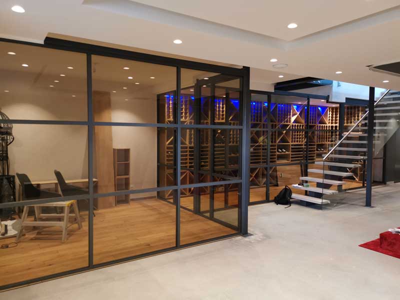 MTM Group - projects - Villa Stavsnäs - steel partitions 3